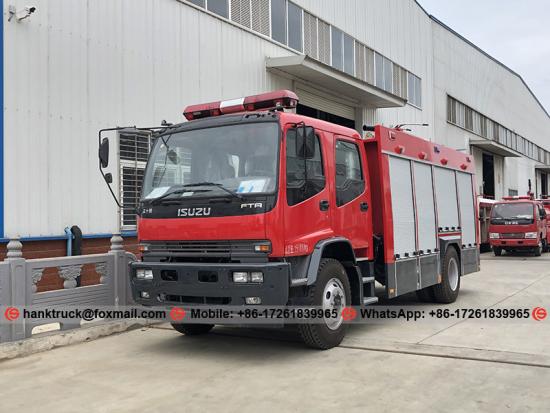  Isuzu FTR Tanque de espuma de 6,000 litros Camión de extinción de incendios