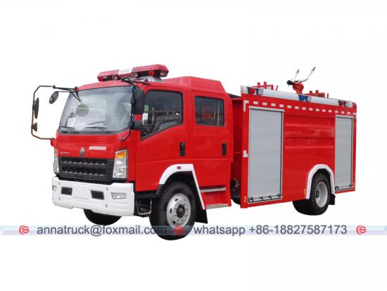 Camión de agua contra incendios de 5000 litros