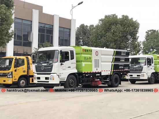 DONGFENG 15 , 000 litros barredora de calles y camión de lavado limpio