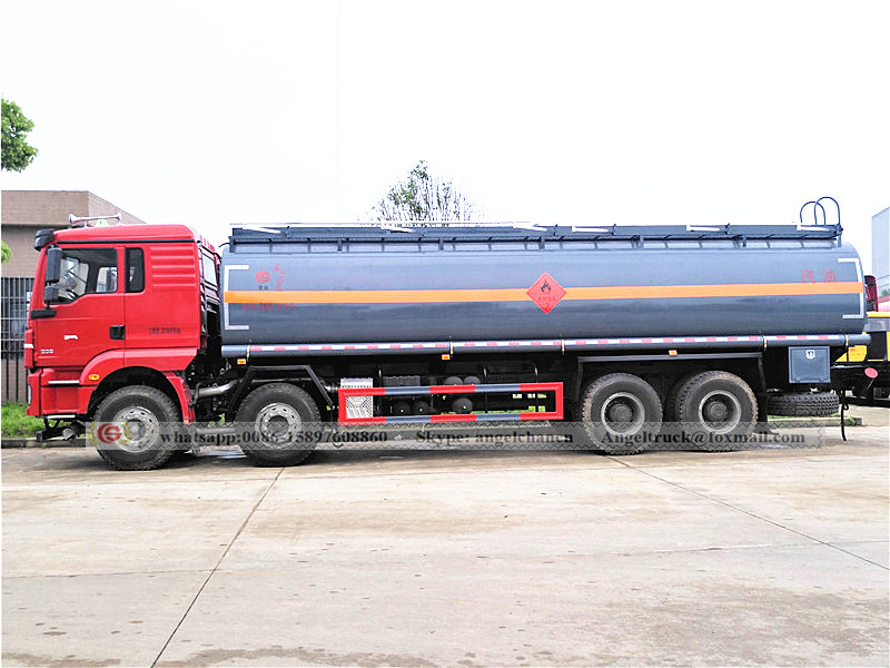 Oil fuel transport truck