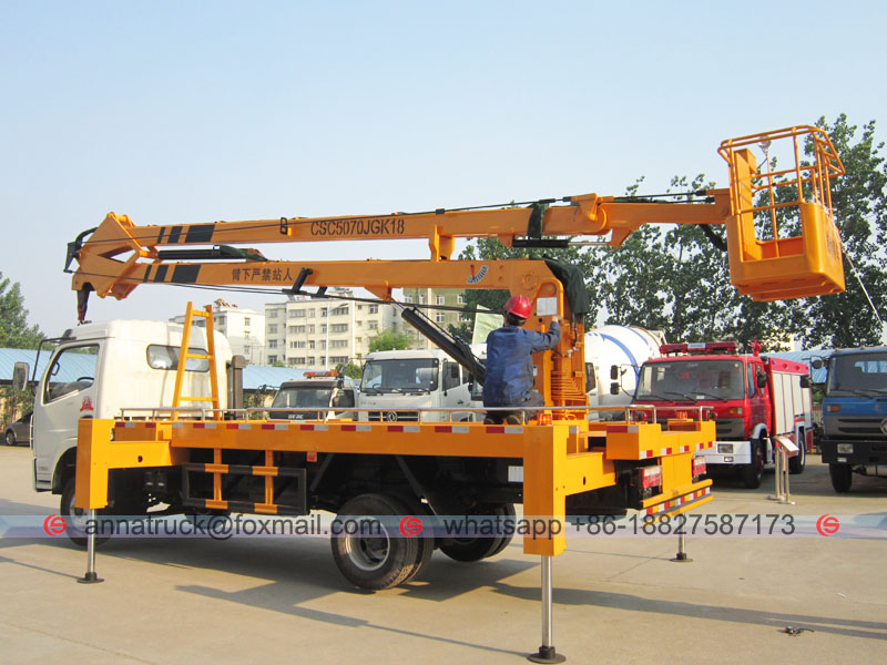 Dongfeng 12m Truck Mounted Aerial Work Platform-Left Back
