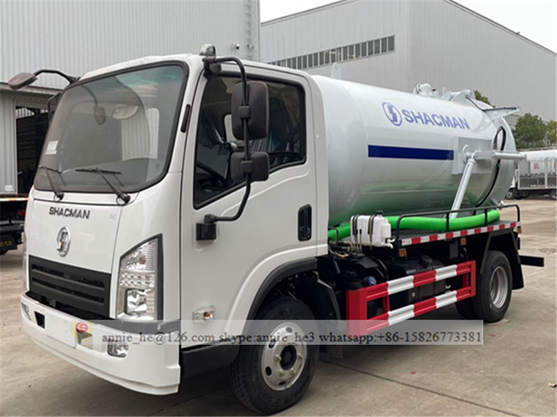 Imagen del camión de succión de aguas residuales