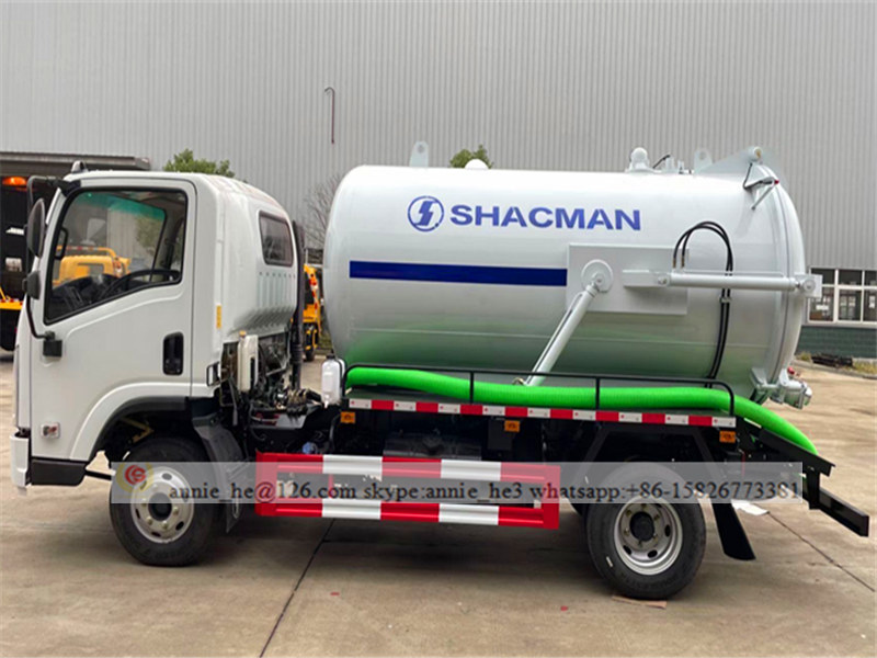 Imagen del camión de succión de aguas residuales Shacman
