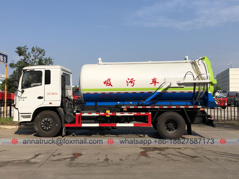 Camión de succión al vacío de aguas residuales chino IVECO de 10000 litros5