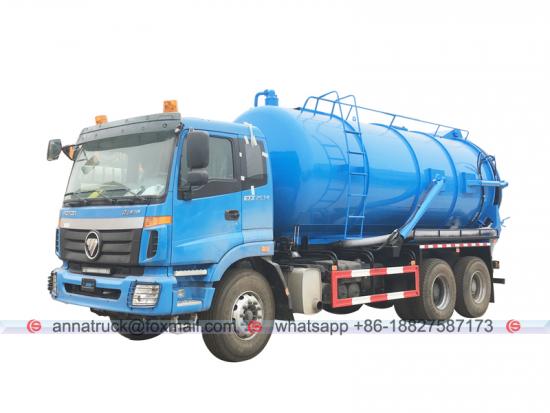 20.000 litros Foton camión de vacío de aguas residuales