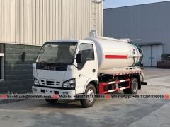  Isuzu elfo 4000 Camión de succión de litros de litros con Italia Jurop bomba