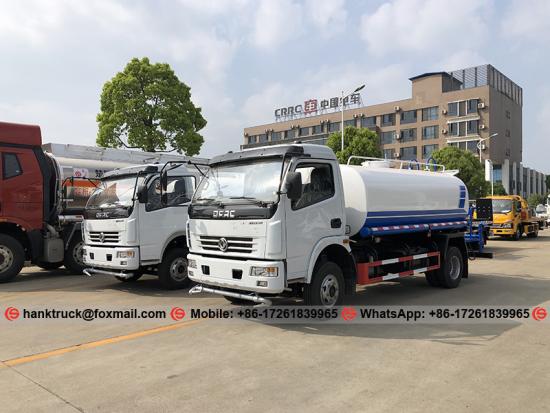  Dongfeng Camión de tanques de rociadores de agua de 6.000 litros