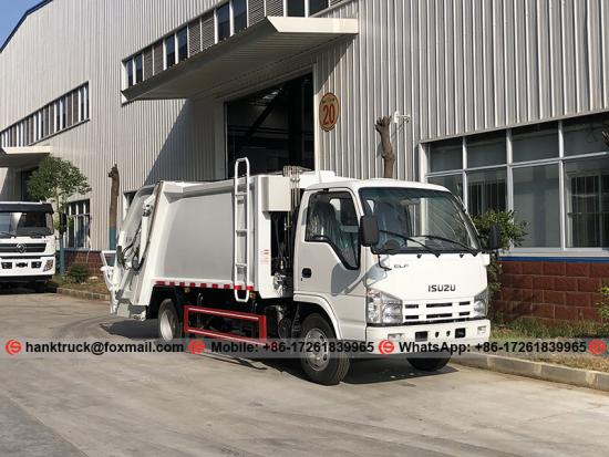  Isuzu ELF 4-6 Cbm basura comprimida Compactador camión
