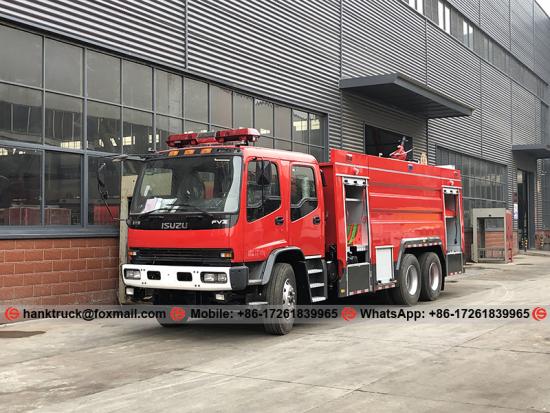  Isuzu FVZ Camión de bomberos del tanque de agua de acero inoxidable de 11,000 litros