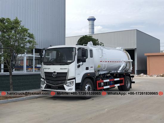  FOTON 12,000 liters septic vacuum vehicle to ghana