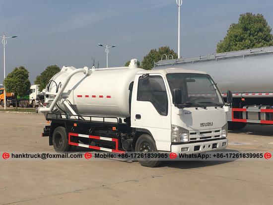  Isuzu NKR Camión de servicio de vaciado de lodos de 3,000 litros