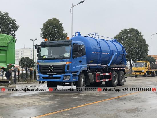  FOTON Camión de succión de lodos de 20,000 litros con sihi bomba aspiradora