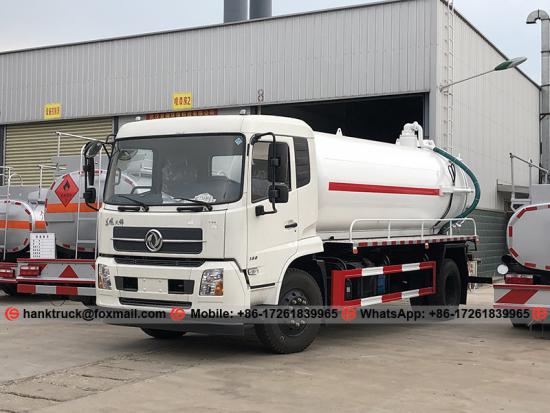  Dongfeng Camión de vacío de lodos de 10,000 litros con bomba de Italia Moro