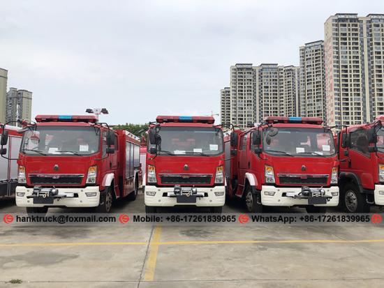  Isuzu NKR 7000 Liters Water Spray Fire Rescue Truck con conector británico