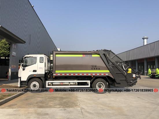 Camión recolector de basura FOTON 12 CBM con GNL Clean Energy