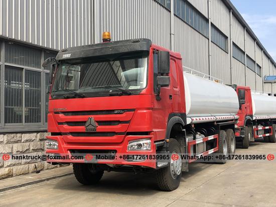 SINOTRUK HOWO Camión de transporte de agua potable de 20,000 litros
