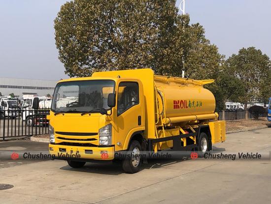 RHD ISUZU Camión de reparto de combustible de aleación de aluminio de 7000 litros