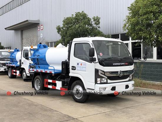 Camión de succión de aguas residuales RHD DONGFENG de 2000 litros con bomba Moro