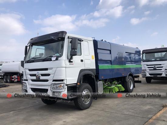 Máquina barredora de carreteras RHD SINOTRUK HOWO de 12000 litros
