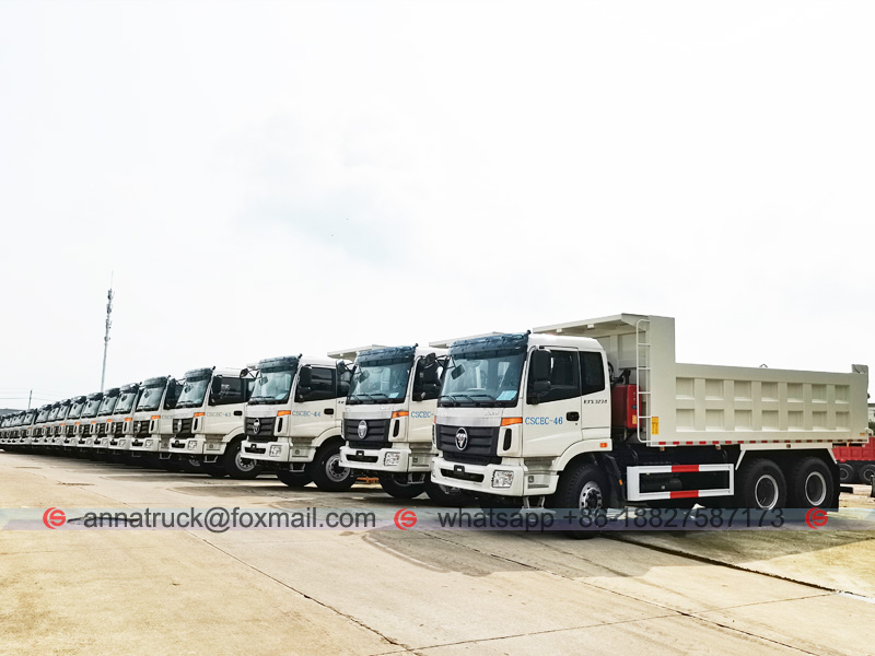 50 unidades de foton camión volquete (20cbm) Despacho a Camboya