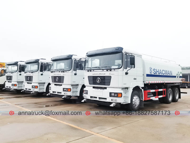 A Tanzania: camión rociador de agua marca Shacman de diez unidades