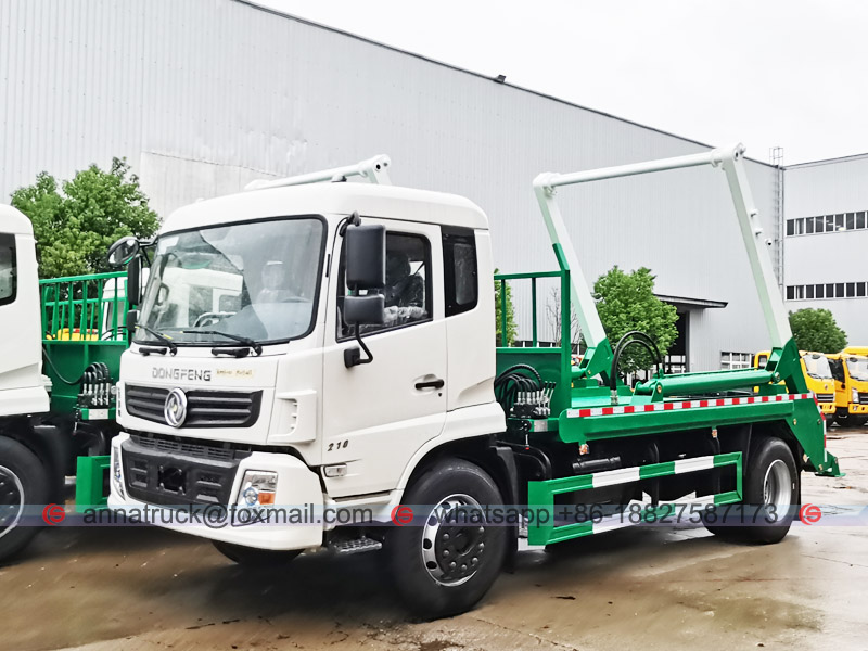 Camión de basura con brazo oscilante de 15 unidades a Asia